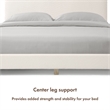 Furniture of America Lila Boucle Fabric Mattress Ready Queen Bed in White