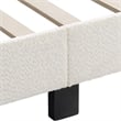 Furniture of America Lila Boucle Fabric Mattress Ready Queen Bed in White