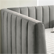 Furniture of America Mais Metal and Fabric Tufted Daybed in Light Gray