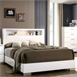 Furniture of America Quaker Solid Wood Storage California King Bed in White
