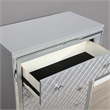 FOA Chid 5-Drawer Solid Wood Silver Chest with Ball-bearing Glides