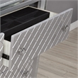 FOA Chid 5-Drawer Solid Wood Silver Chest with Ball-bearing Glides