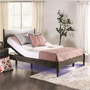 Furniture of America Virya Metal Black 2 Motor Full Adjustable Bed