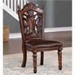Furniture of America Dian Solid Wood 5-Piece Expandable Dining Set in Cherry