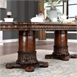 Furniture of America Dian Solid Wood 5-Piece Expandable Dining Set in Cherry