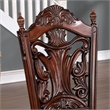 Furniture of America Dian Solid Wood 5-Piece Expandable Dining Set in Cherry