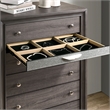 Furniture of America Laren 2pc Gray Solid Wood Bedroom Set - King + Chest