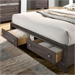 Furniture of America Laren 2pc Gray Solid Wood Bedroom Set - Queen + Chest