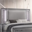 FOA Hariston 3pc Light Gray Solid Wood Bed Set - Queen + Nightstand + Chest