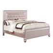 Furniture of America Appell 2pc Rose Gold Solid Wood Bedroom Set - Queen + Chest