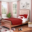 Furniture of America Paisley 2pc Rose Gold Solid Wood Bedroom Set - Twin+Chest