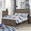 Furniture of America Haed 2pc Gray Solid Wood Bedroom Set - Full + Trundle