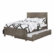 FOA Haed 3pc Gray Solid Wood Bedroom Set - Full + Nightstand + Trundle