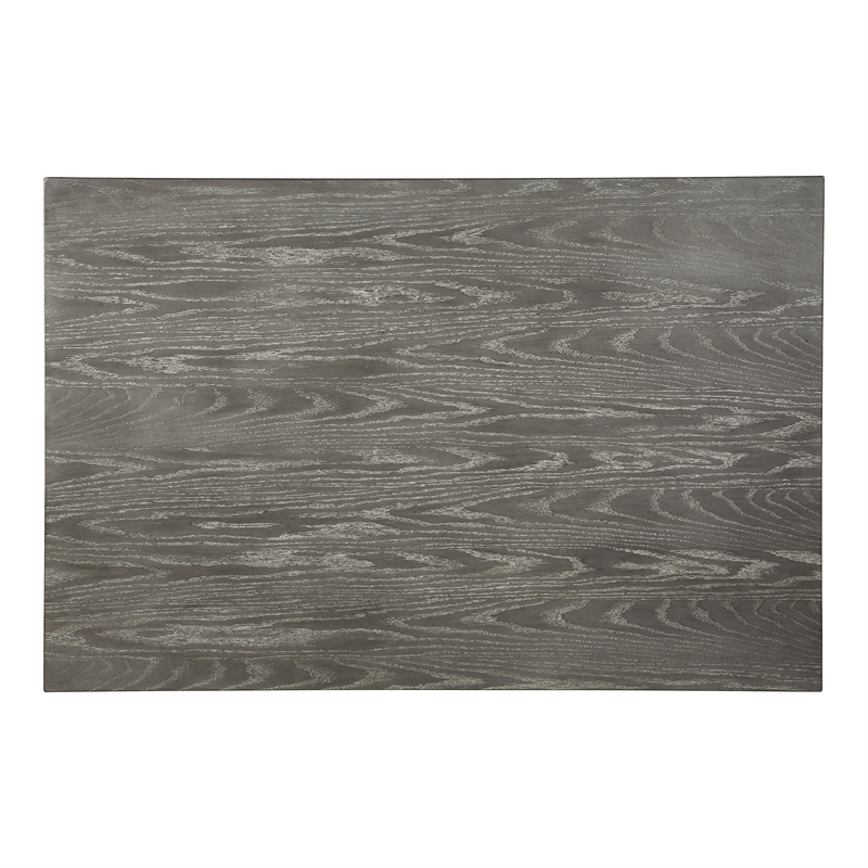 Furniture of America Ablania Solid Wood Counter Dining Table in Antique White