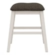 Furniture of America Ablania Wood Counter Stools in Antique White (Set of 2)