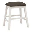 Furniture of America Ablania Wood Counter Stools in Antique White (Set of 2)