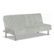 Furniture of America Girgon Upholstered Fabric Futon Sofa Bed in Light Gray
