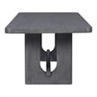 Furniture of America Lizena Solid Wood Rectangular Dining Table in Ash Gray