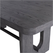 Furniture of America Lizena Solid Wood Rectangular Dining Table in Ash Gray