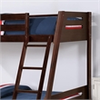 Furniture of America Challen 2-Drawer Wood Twin over Full Bunk Bed in Espresso