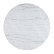 Furniture of America Dramun Marble Top Round Dining Table in White