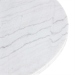 Furniture of America Dramun Marble Top Round Dining Table in White