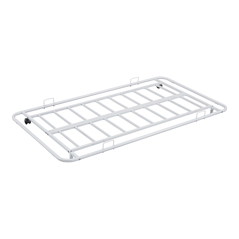 Furniture of America Falfinny Metal Daybed with Trundle in White