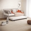Furniture of America Malady Metal Daybed with Trundle in Silver