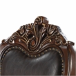 Furniture of America Albernit Faux Leather Side Chairs in Dark Cherry (Set of 2)