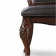 Furniture of America Albernit Faux Leather Side Chairs in Dark Cherry (Set of 2)