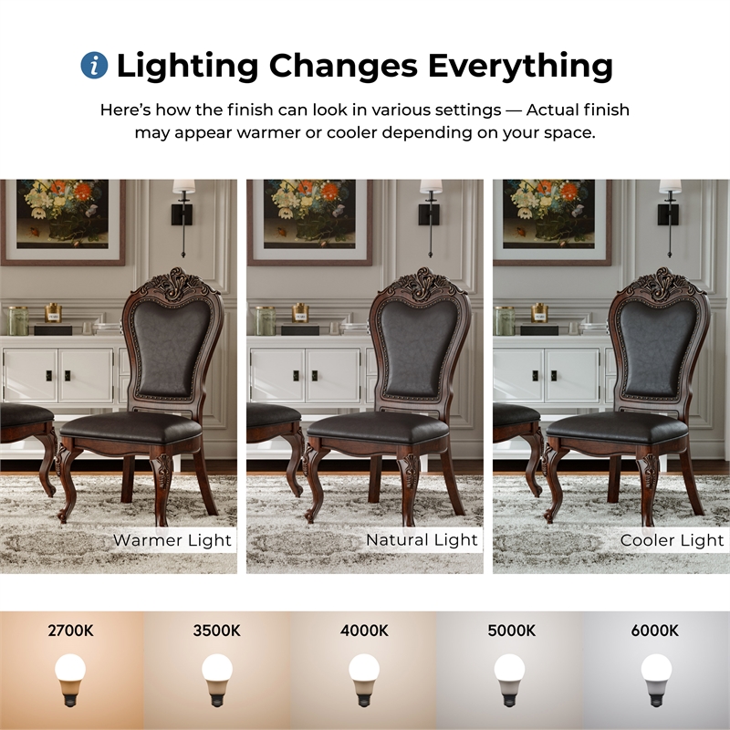 Furniture of America Albernit Faux Leather Side Chairs in Dark Cherry (Set of 2)