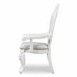 Furniture of America Albernit Faux Leather Arm Chairs in White (Set of 2)