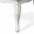 Furniture of America Albernit Faux Leather Arm Chairs in White (Set of 2)