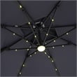 Furniture of America Ballenda Aluminum LED 8' Teal Double Top Square Umbrella