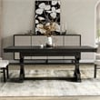 Furniture of America Kindrel Wood Rectangular Dining Table in Black