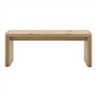 Furniture of America Hallond Solid Wood Backless Dining Bench in Oak