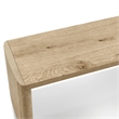 Furniture of America Hallond Solid Wood Backless Dining Bench in Oak