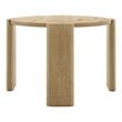 Furniture of America Hallond Solid Wood Round Dining Table in Oak