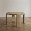 Furniture of America Hallond Solid Wood Round Dining Table in Oak