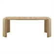 Furniture of America Hallond Solid Wood Expandable Dining Table in Oak