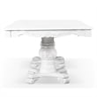 Furniture of America Albernit Solid Wood Expandable Dining Table in White