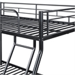 Furniture of America Huntely Metal Twin over Full Bunk Bed in Black