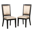 Furniture of America Allaway Wood Side Chairs in Espresso (Set of 2)