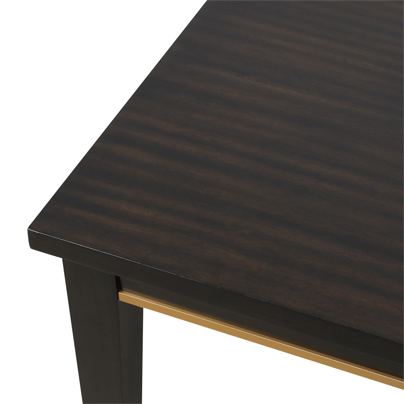 Furniture of America Allaway Wood Rectangular Dining Table in Espresso
