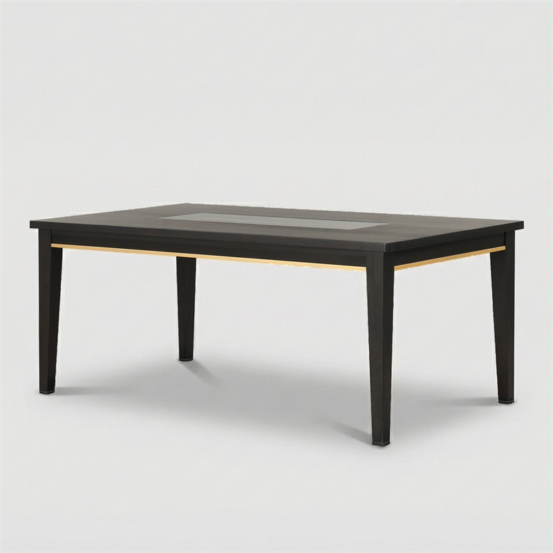 Furniture of America Allaway Wood Rectangular Dining Table in Espresso