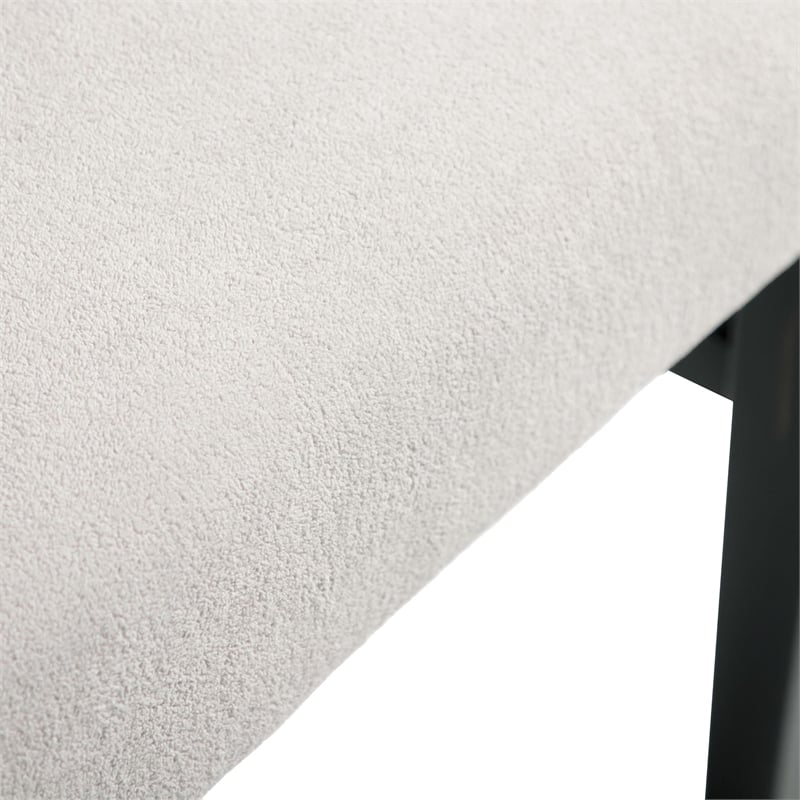 Furniture of America Kindrel Fabric Wingback Arm Chairs in Black (Set of 2)