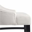 Furniture of America Kindrel Fabric Wingback Arm Chairs in Black (Set of 2)