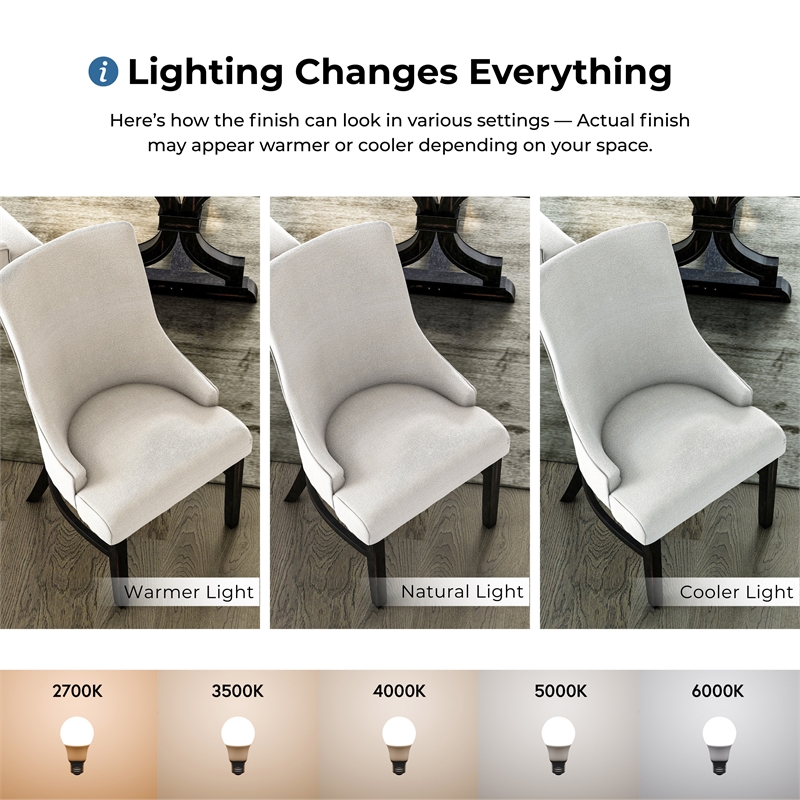 Furniture of America Kindrel Fabric Wingback Arm Chairs in Black (Set of 2)