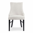 Furniture of America Kindrel Fabric Wingback Arm Chairs in Black (Set of 2)