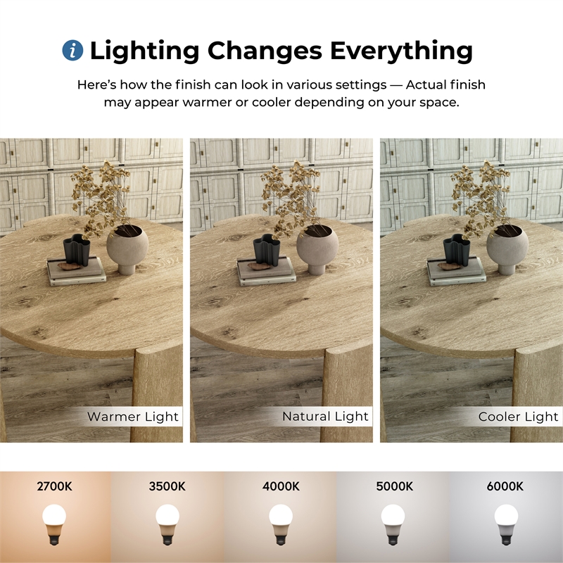 Furniture of America Hallond Solid Wood 5-Piece Round Dining Set in Oak